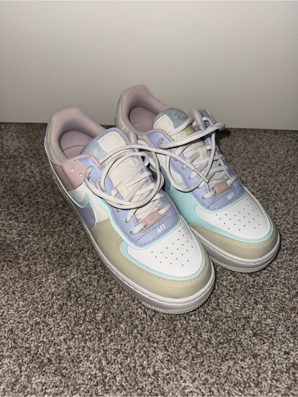 Nike Air Force 1 Low Pastel Leather Sneakers - Multicolor
